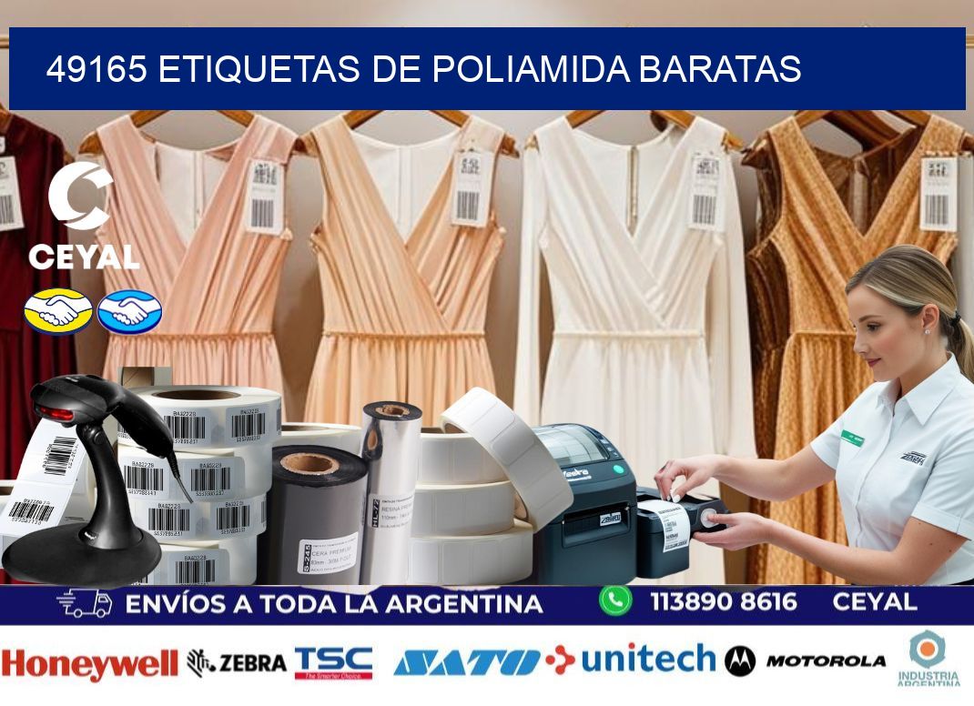 49165 etiquetas de poliamida baratas