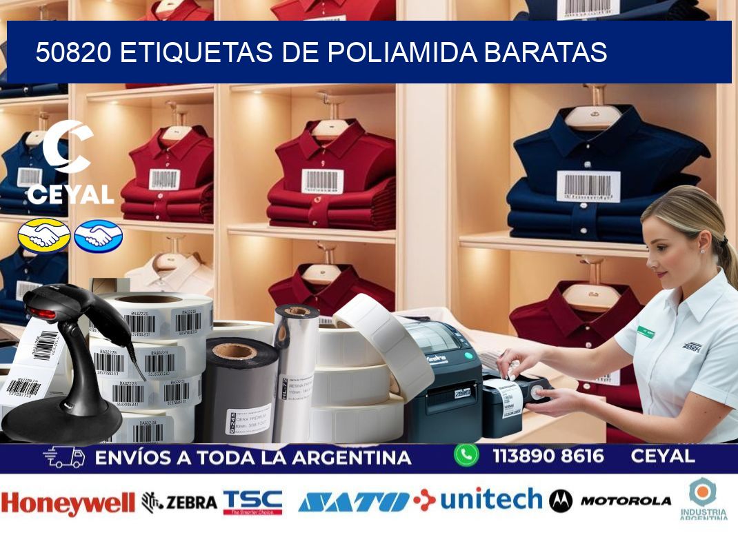 50820 etiquetas de poliamida baratas