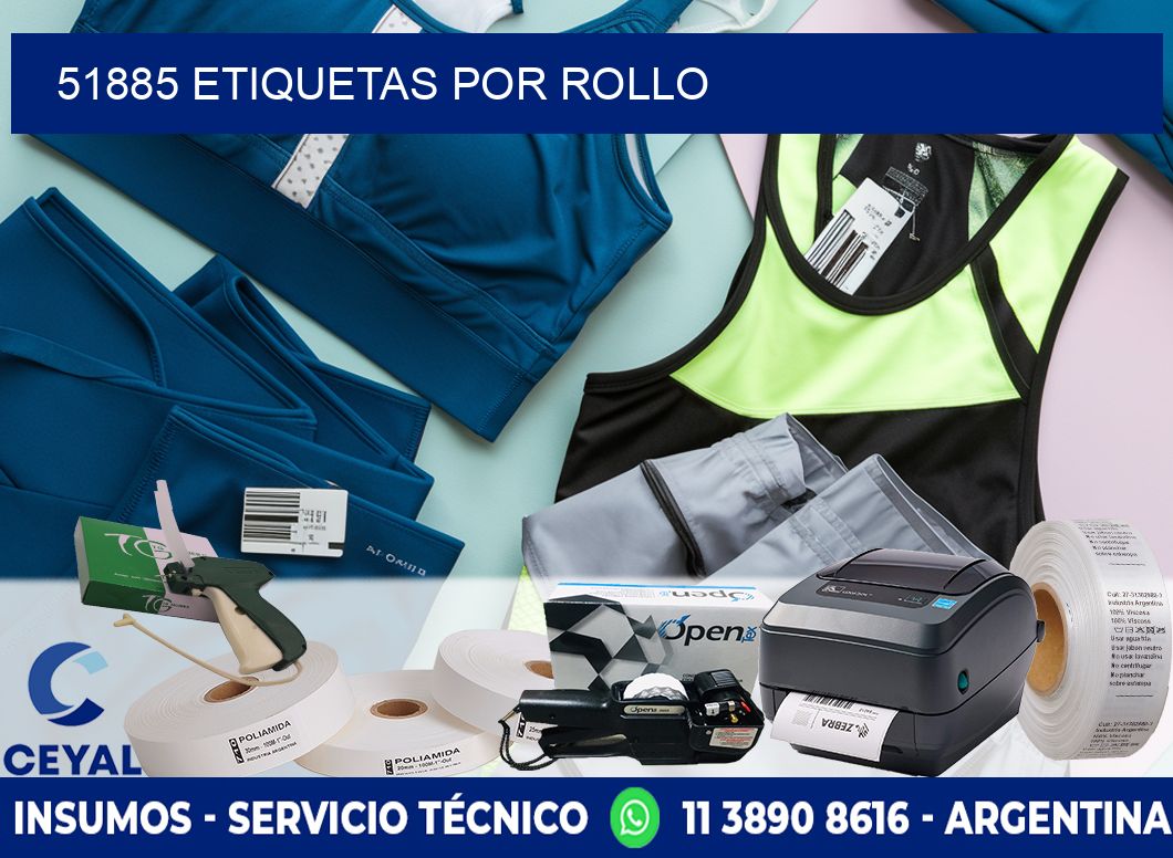 51885 Etiquetas por rollo
