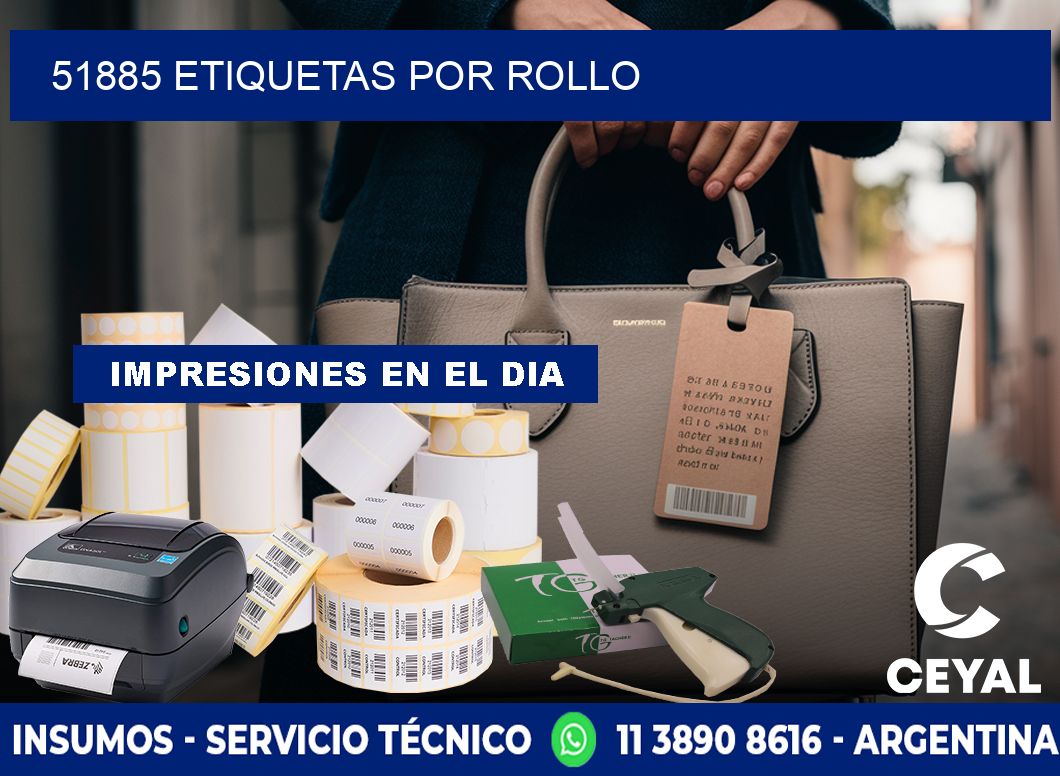 51885 Etiquetas por rollo