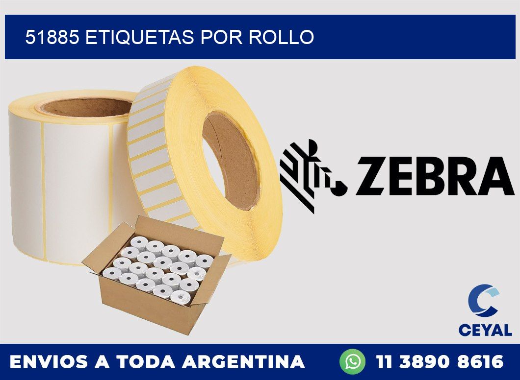 51885 Etiquetas por rollo