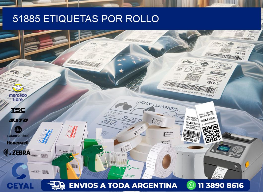 51885 Etiquetas por rollo