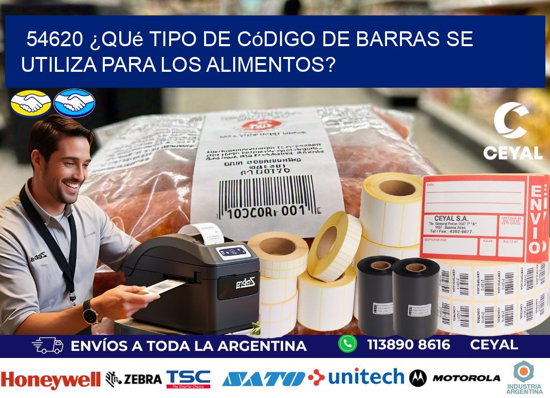 54620 ¿Qué tipo de código de barras se utiliza para los alimentos?