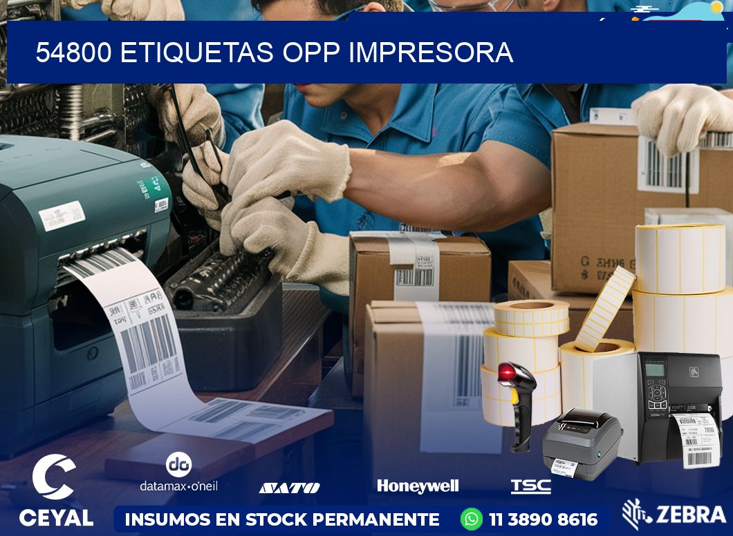 54800 etiquetas opp impresora