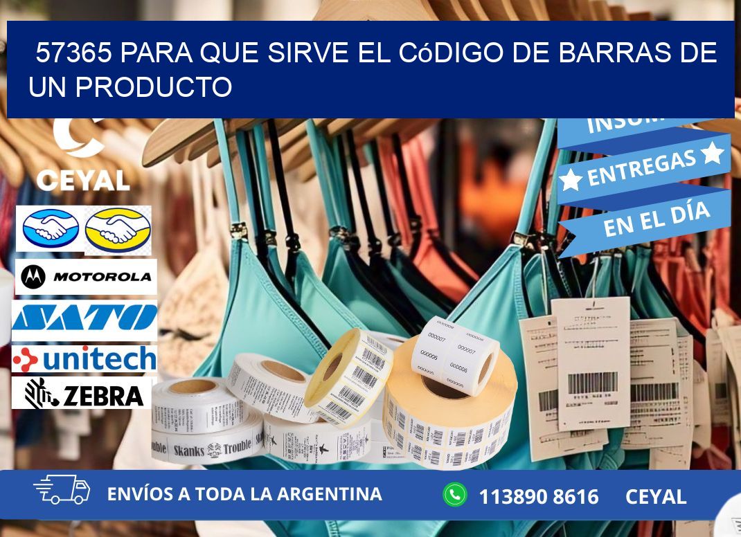 57365 Para que sirve el código de barras de un producto