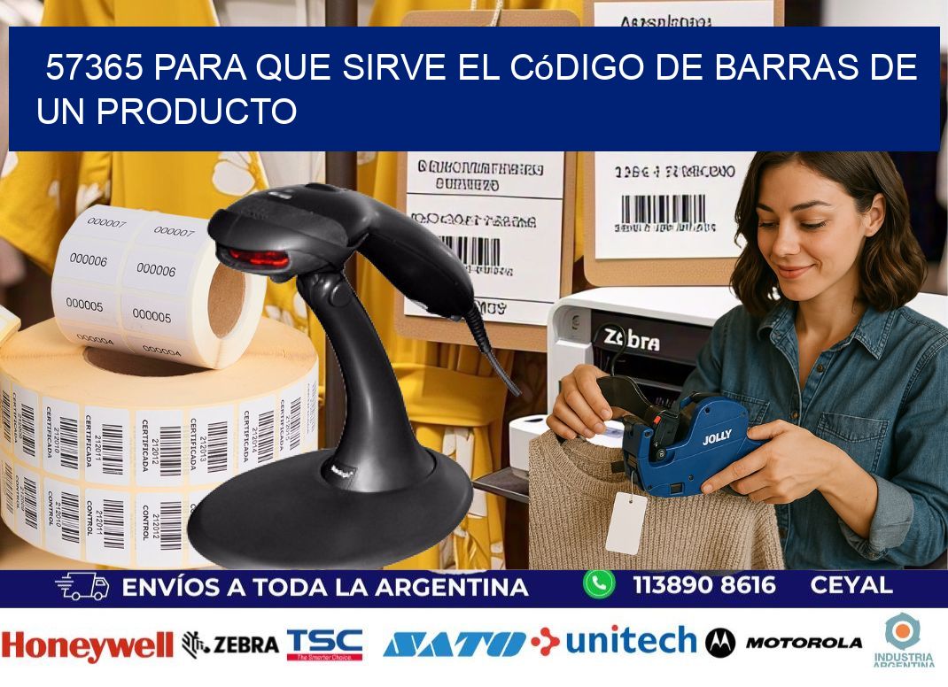57365 Para que sirve el código de barras de un producto