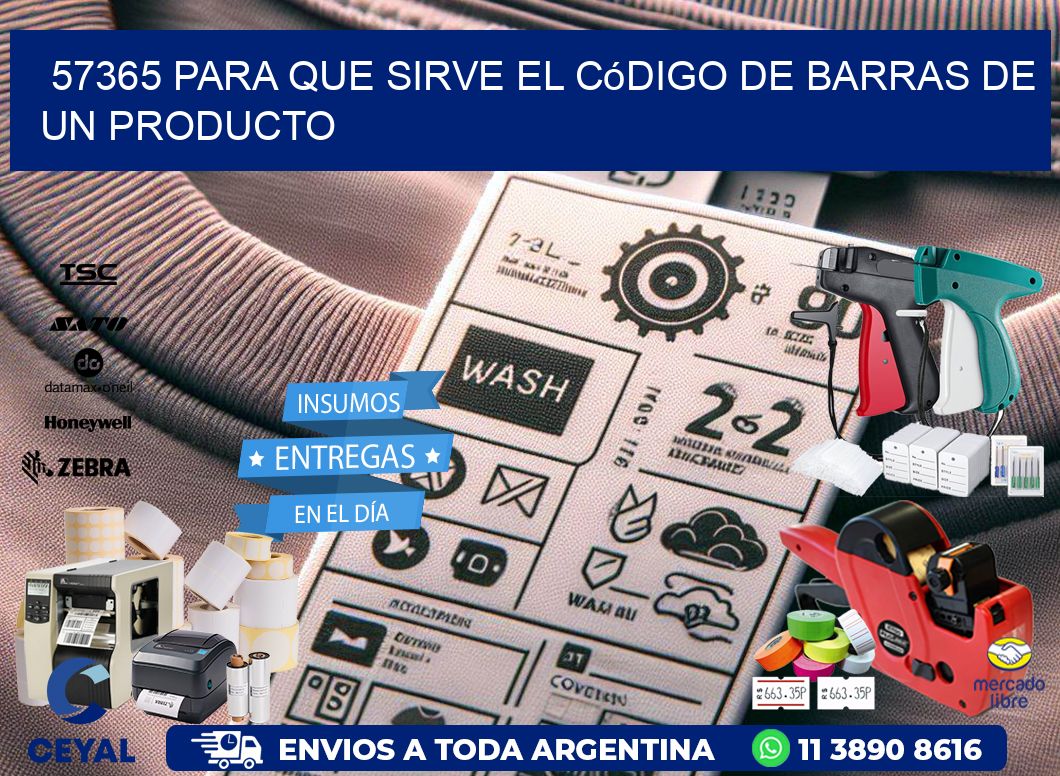 57365 Para que sirve el código de barras de un producto