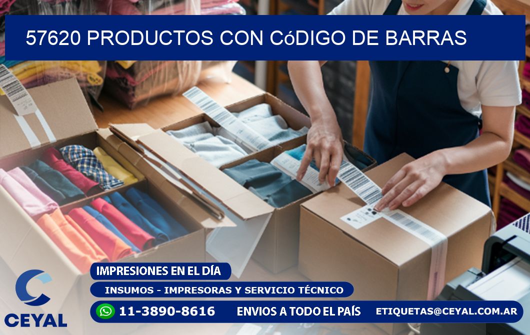 57620 Productos con código de barras