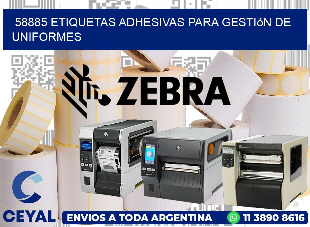 58885 Etiquetas adhesivas para gestión de uniformes
