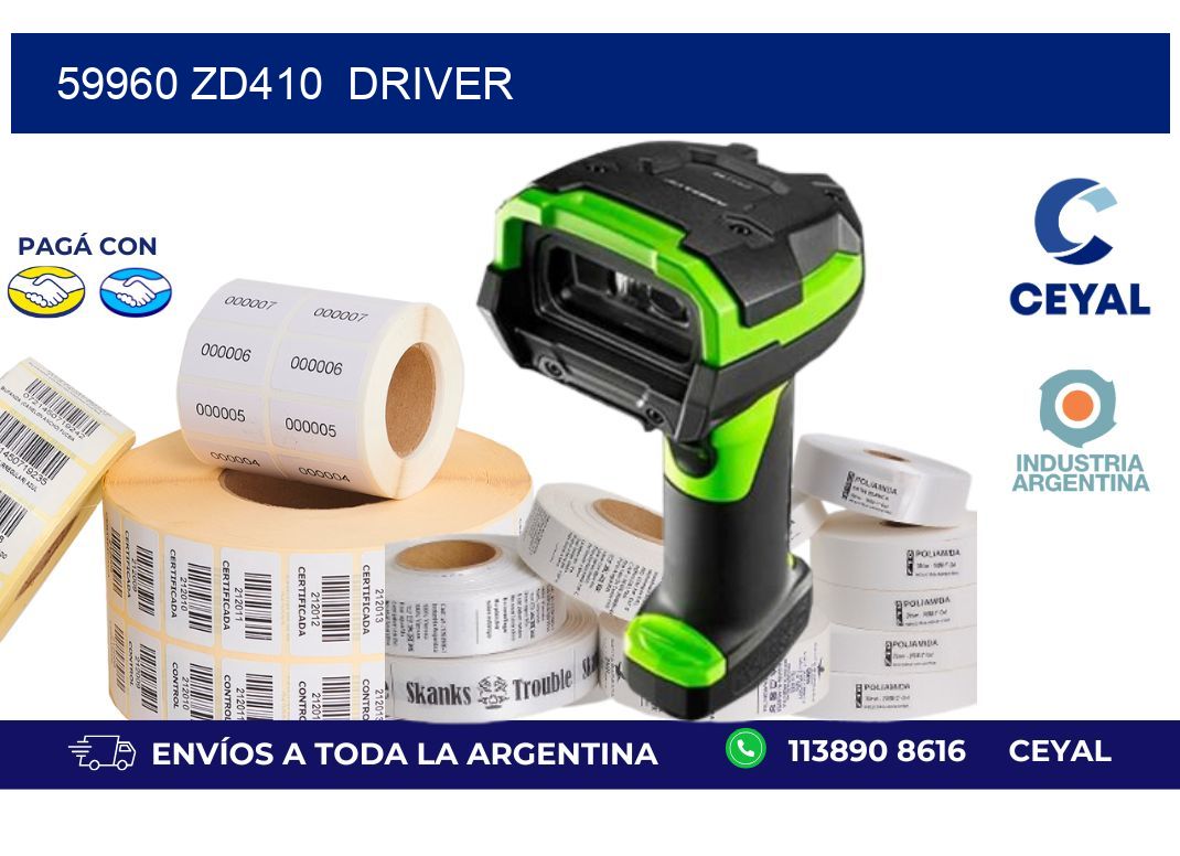 59960 ZD410 driver