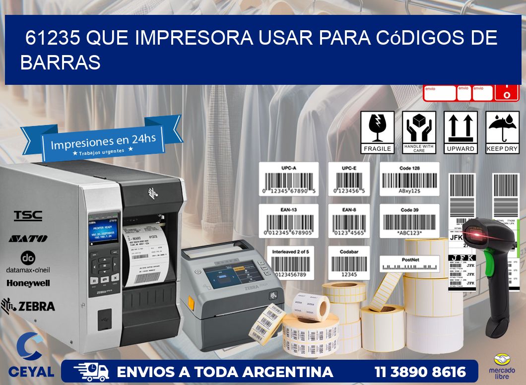 61235 Que impresora usar para códigos de barras