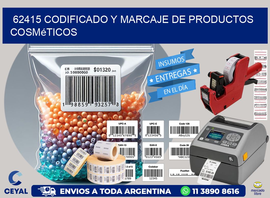 62415 codificado y marcaje de productos cosméticos