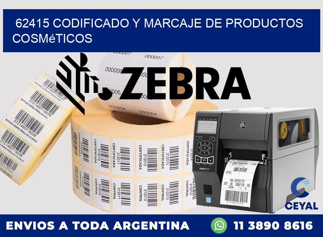 62415 codificado y marcaje de productos cosméticos