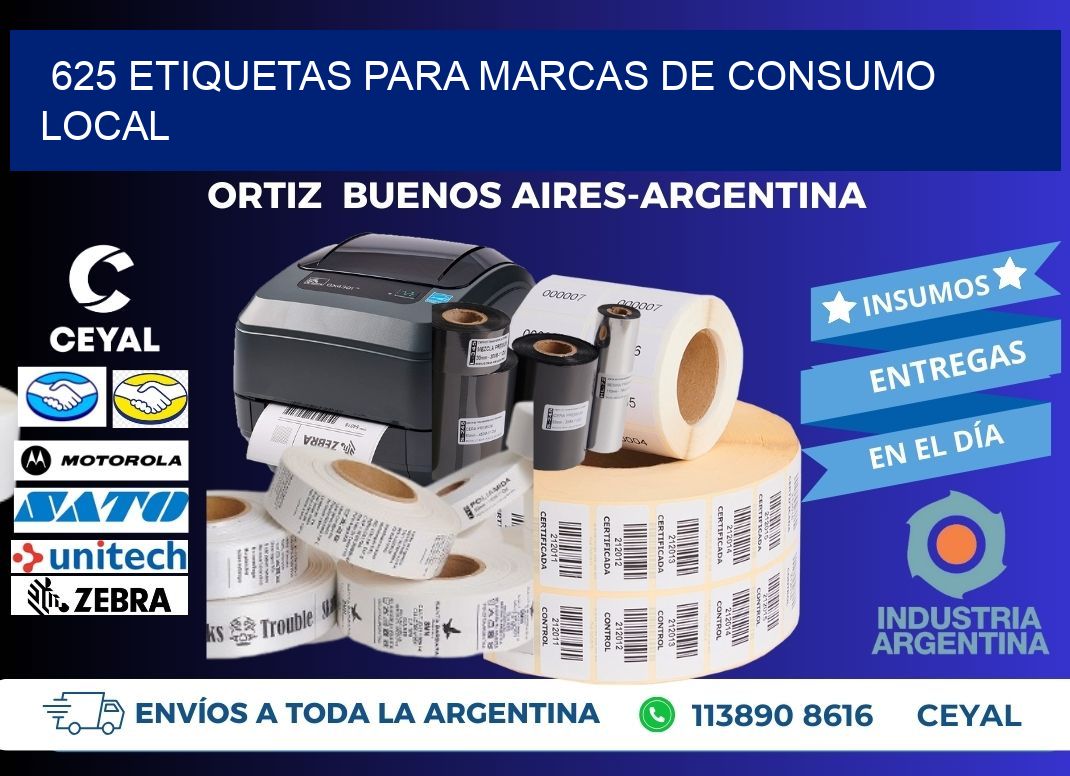 625 Etiquetas para marcas de consumo local