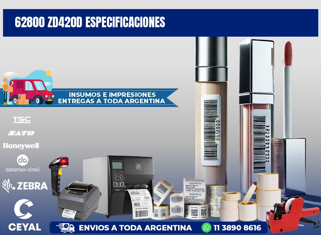 62800 ZD420d especificaciones