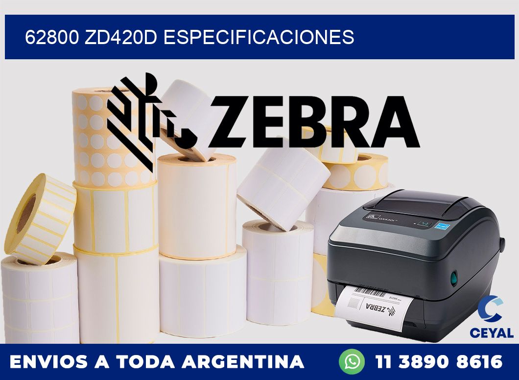 62800 ZD420d especificaciones