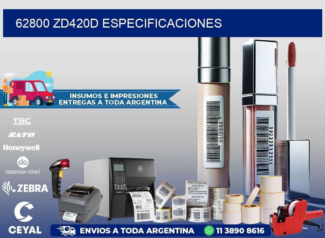 62800 ZD420d especificaciones