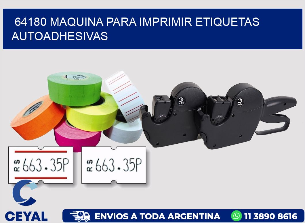 64180 maquina para imprimir etiquetas autoadhesivas