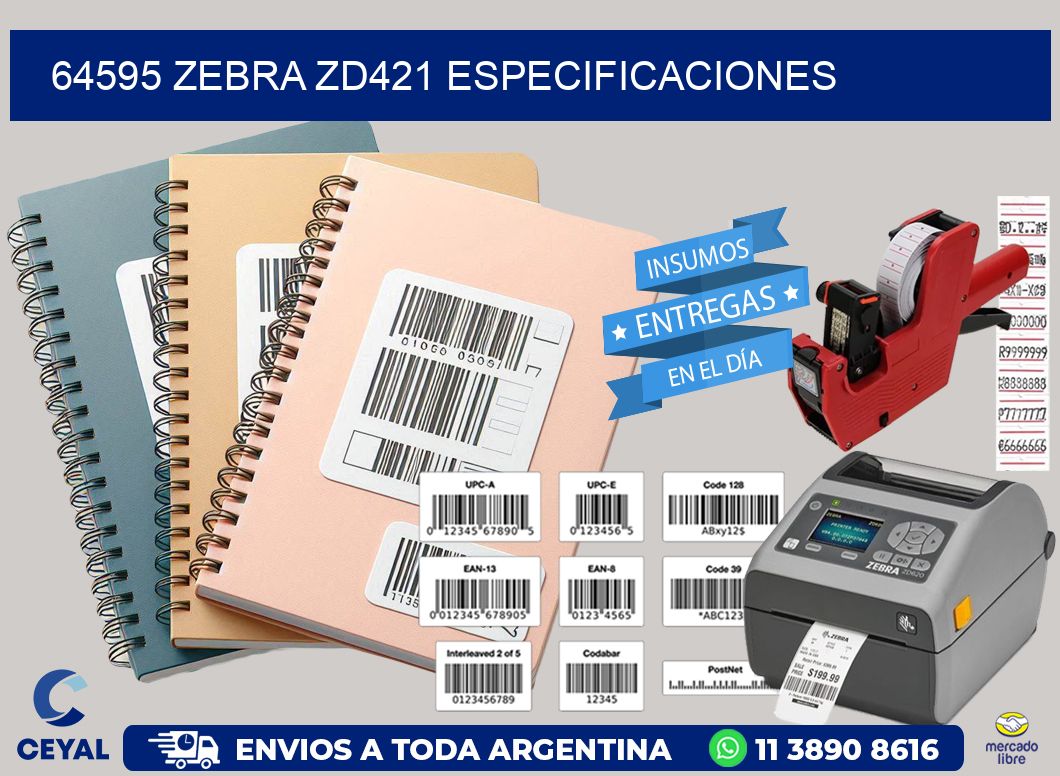 64595 Zebra ZD421 especificaciones
