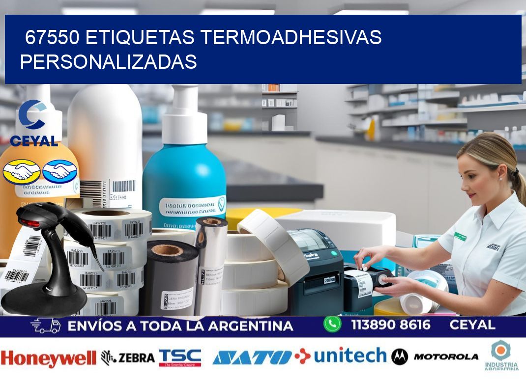 67550 Etiquetas termoadhesivas personalizadas