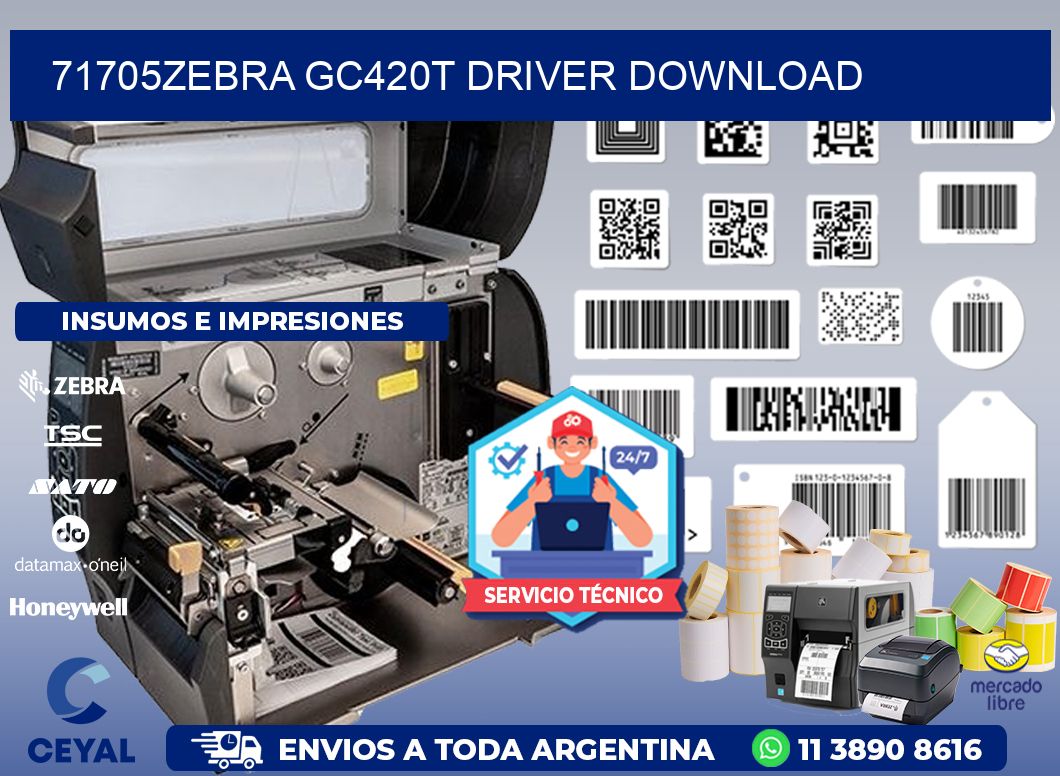 71705Zebra GC420t driver download