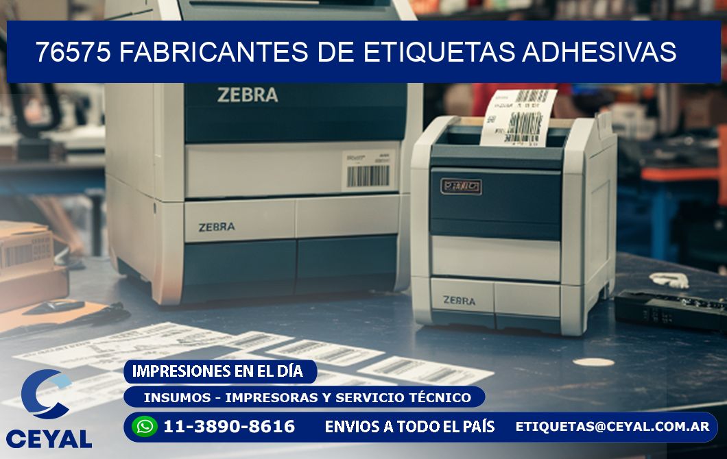 76575 Fabricantes de etiquetas adhesivas