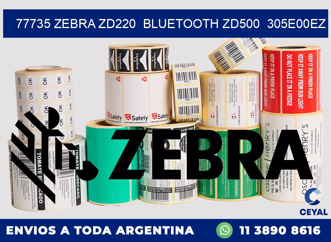 77735 Zebra ZD220  Bluetooth ZD500  305E00EZ