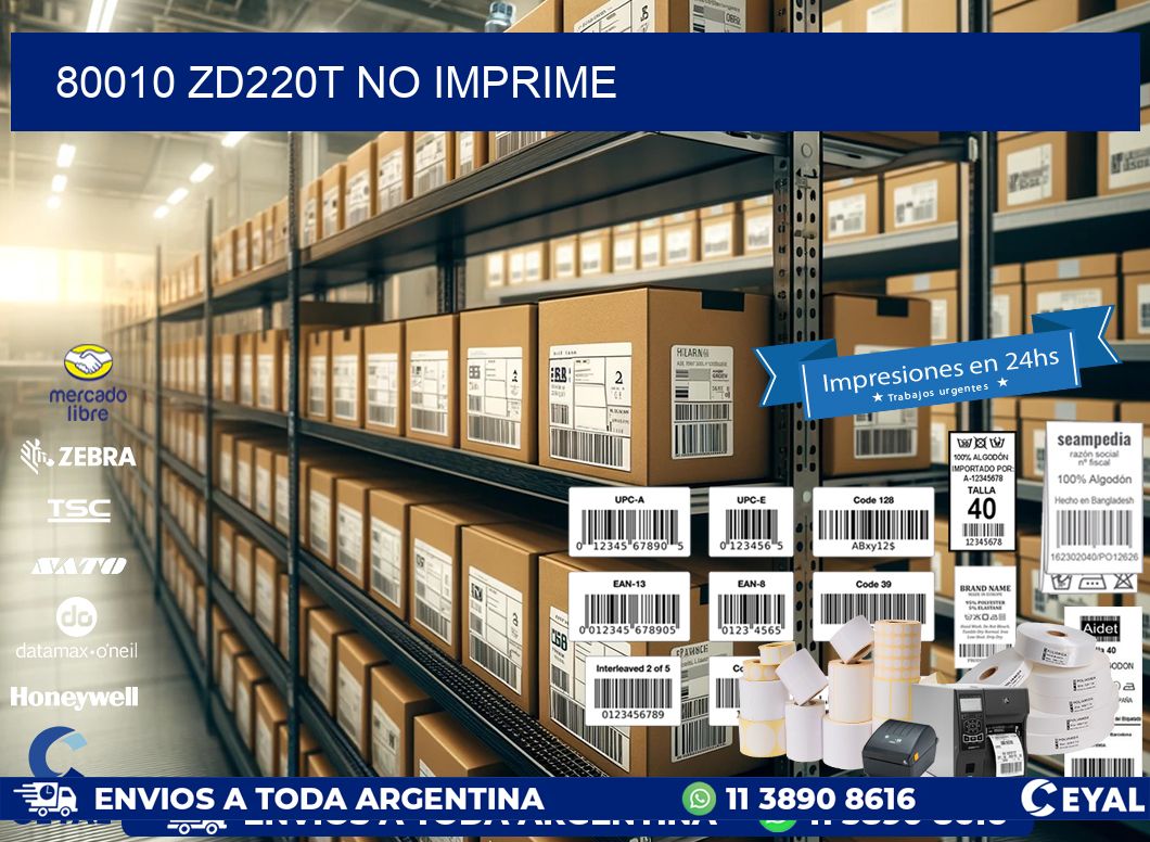 80010 ZD220t no imprime