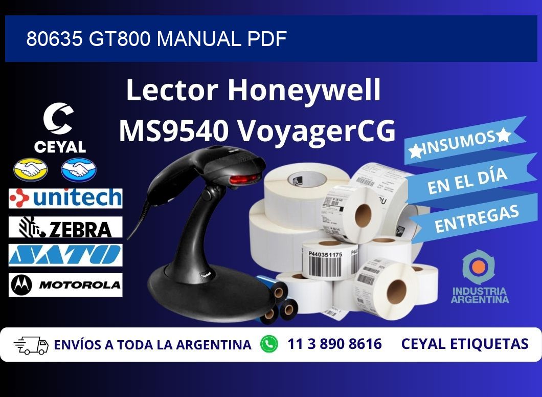 80635 GT800 manual PDF