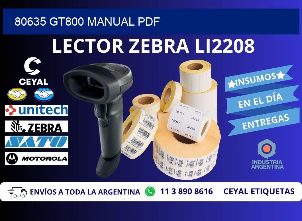 80635 GT800 manual PDF