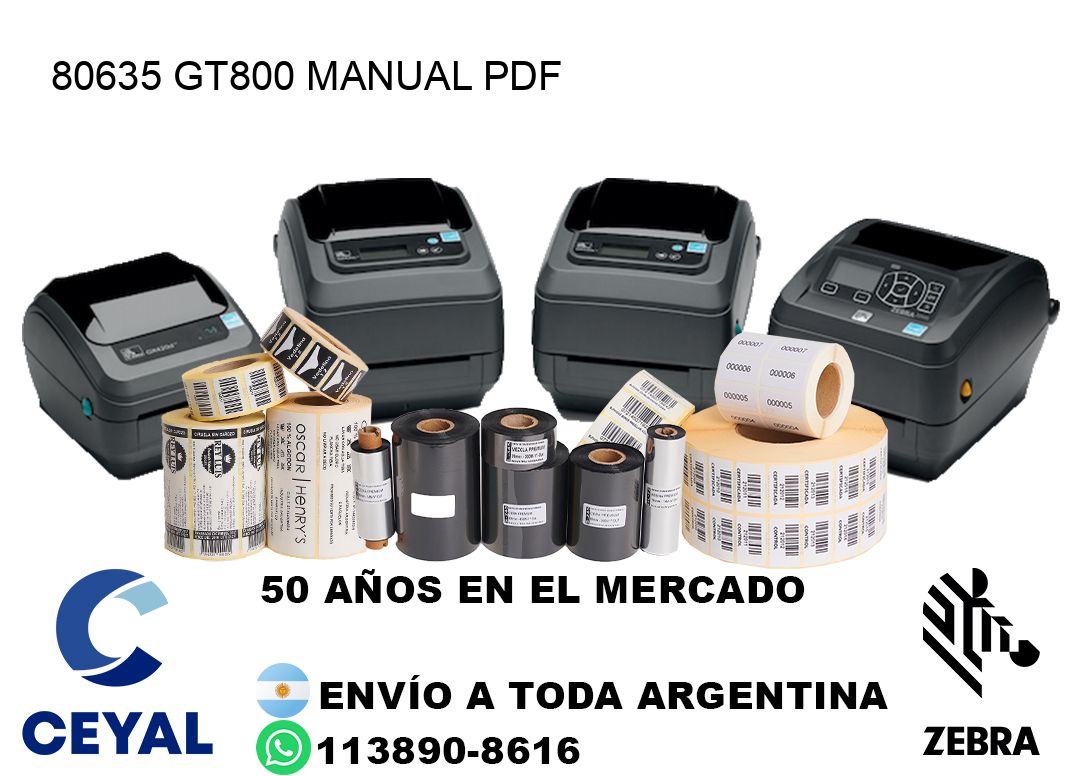 80635 GT800 manual PDF