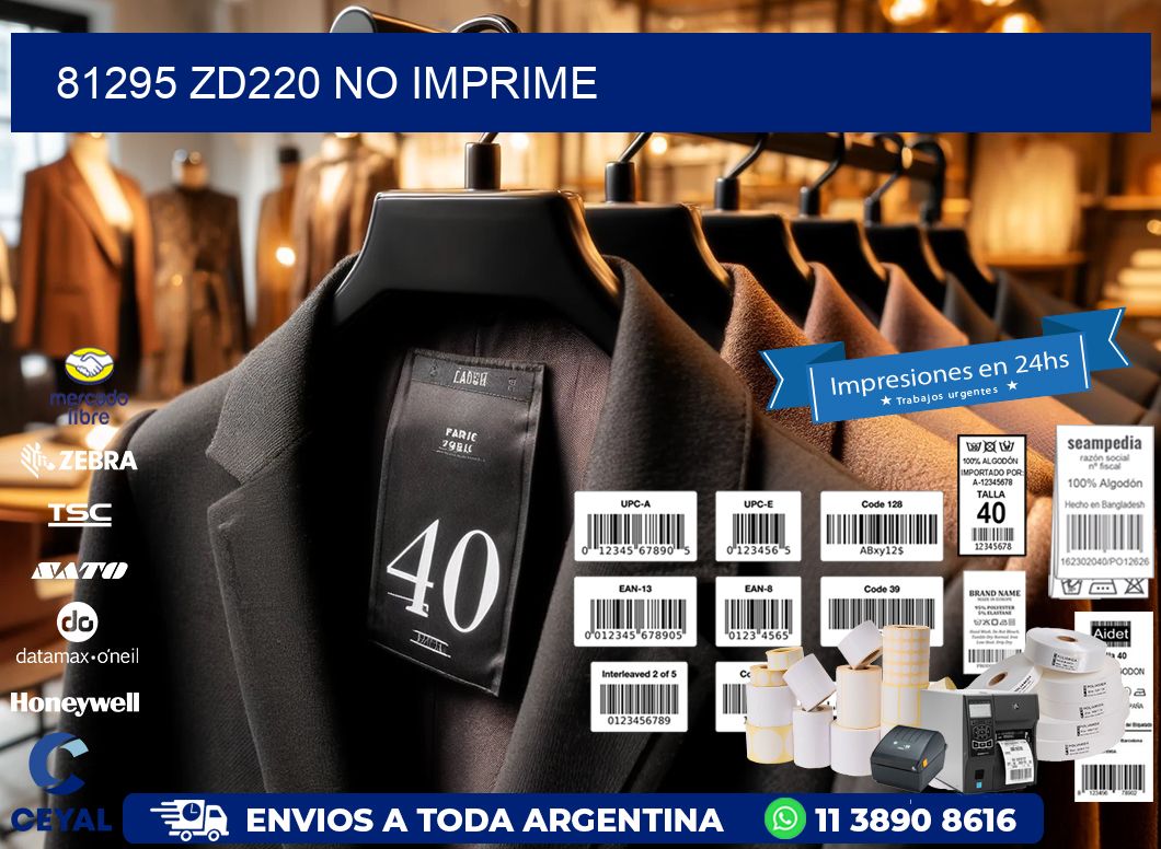 81295 ZD220 no imprime