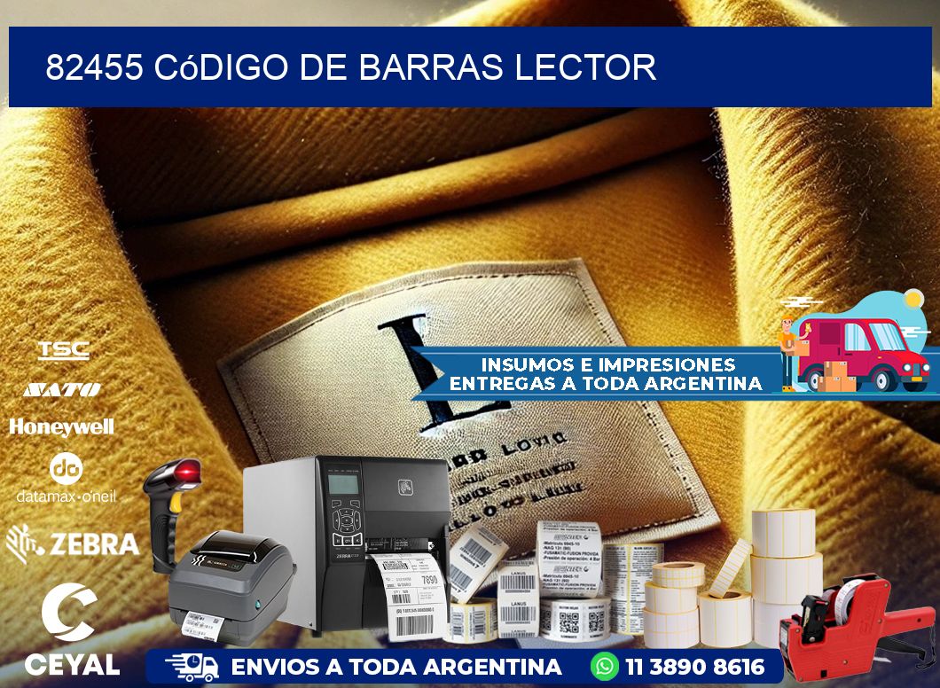 82455 Código de barras lector