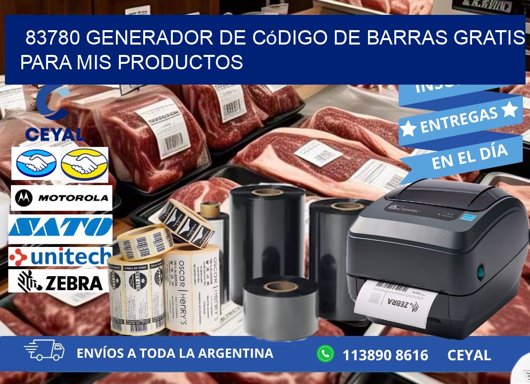 83780 Generador de código de barras gratis para mis productos