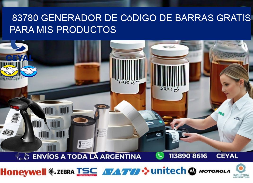 83780 Generador de código de barras gratis para mis productos