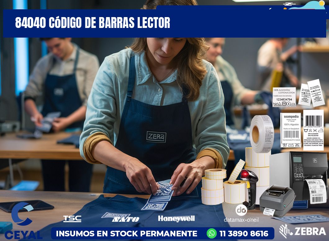 84040 Código de barras lector