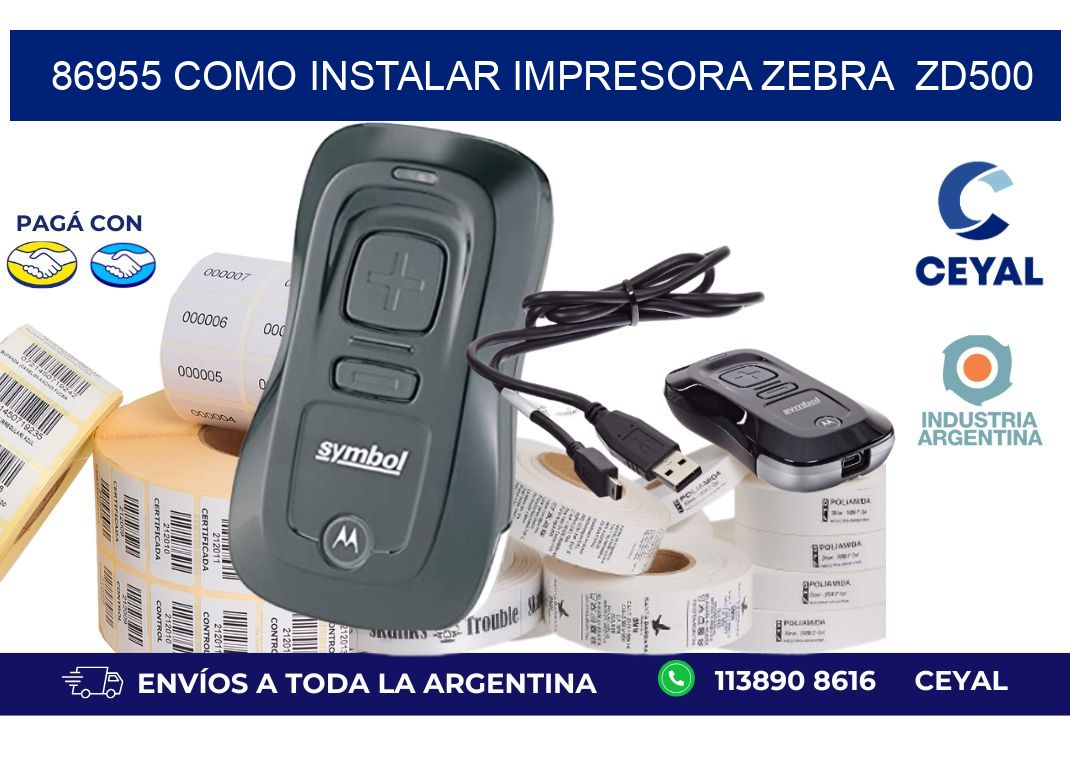 86955 Como instalar impresora Zebra ZD500