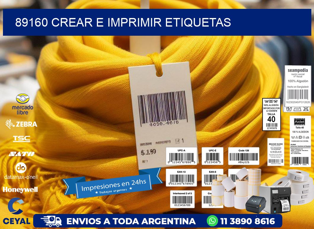 89160 Crear e imprimir etiquetas