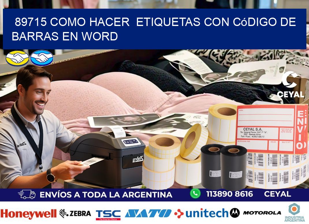 89715 Como hacer etiquetas con código de barras en Word