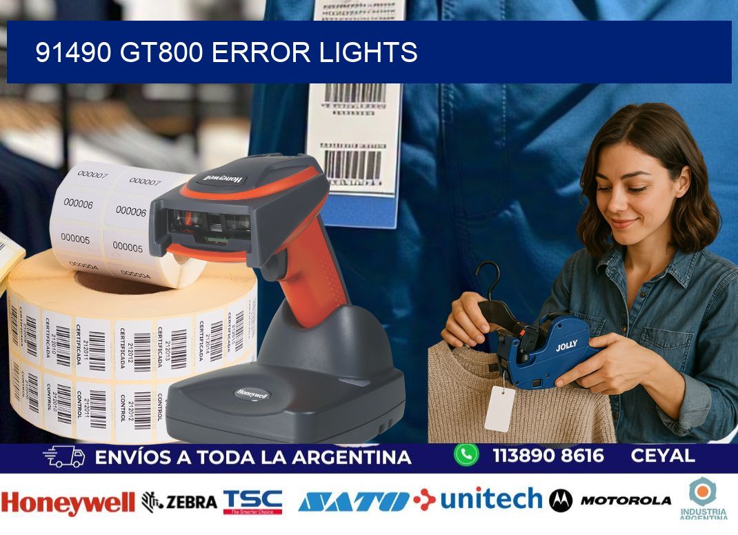 91490 GT800 error lights