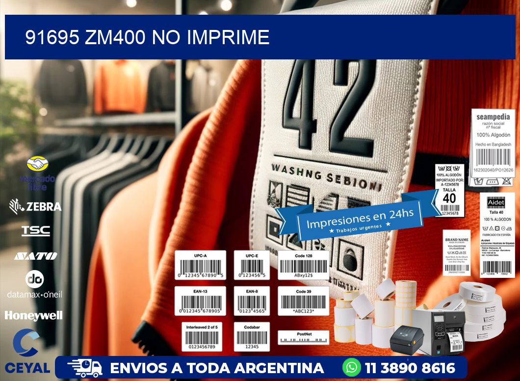 91695 ZM400 no imprime