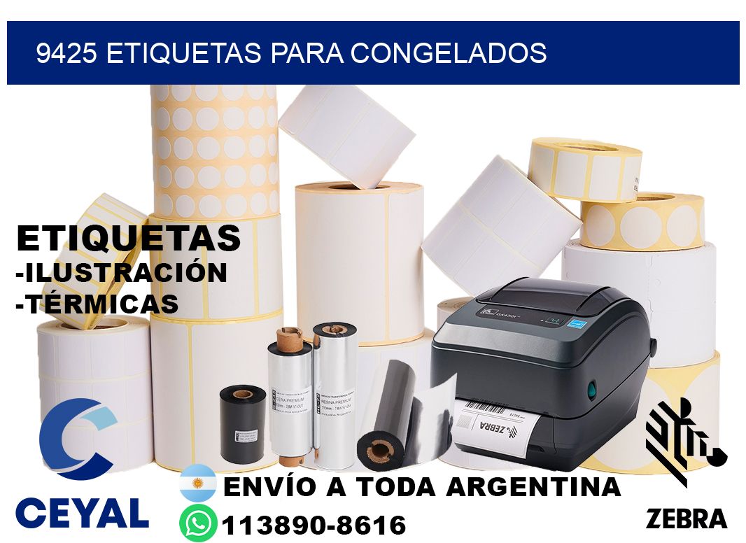9425 Etiquetas para congelados