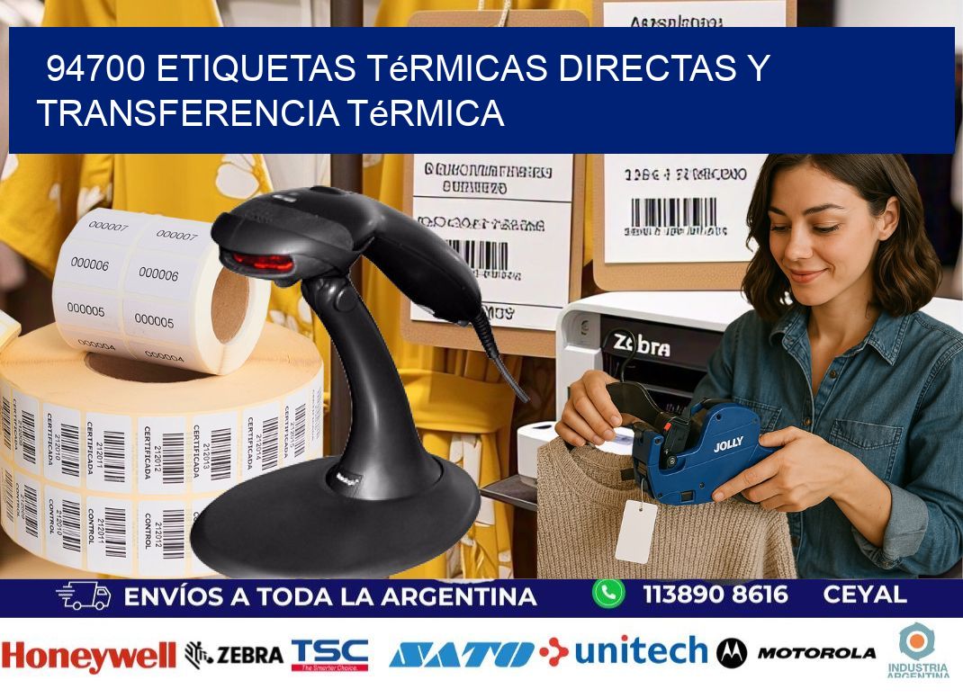 94700 etiquetas térmicas directas y transferencia térmica