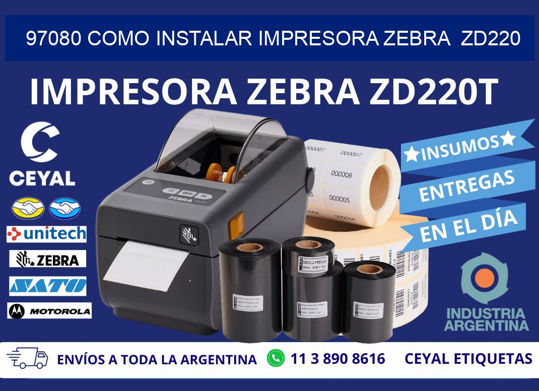 97080 Como instalar impresora Zebra ZD220