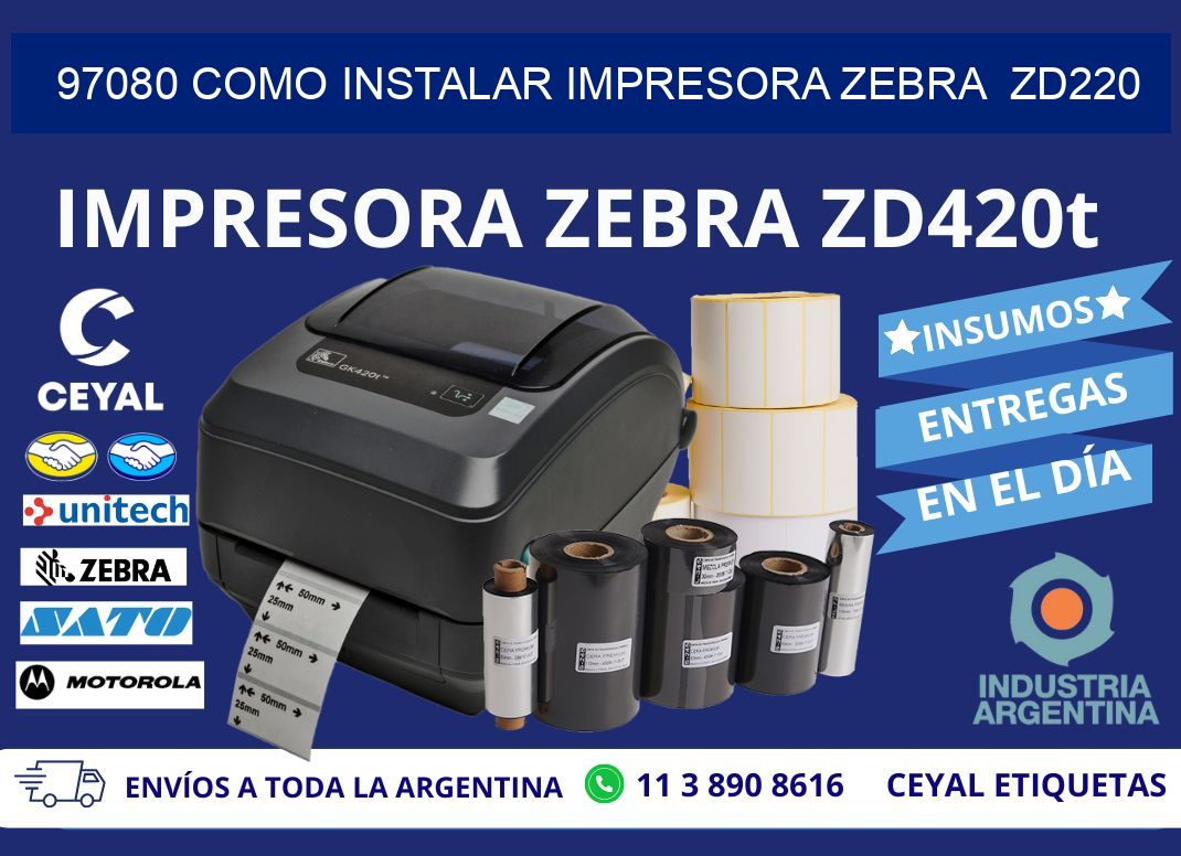 97080 Como instalar impresora Zebra ZD220
