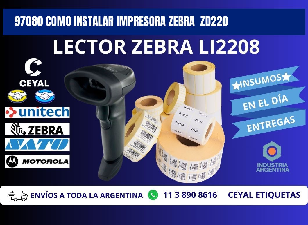 97080 Como instalar impresora Zebra ZD220