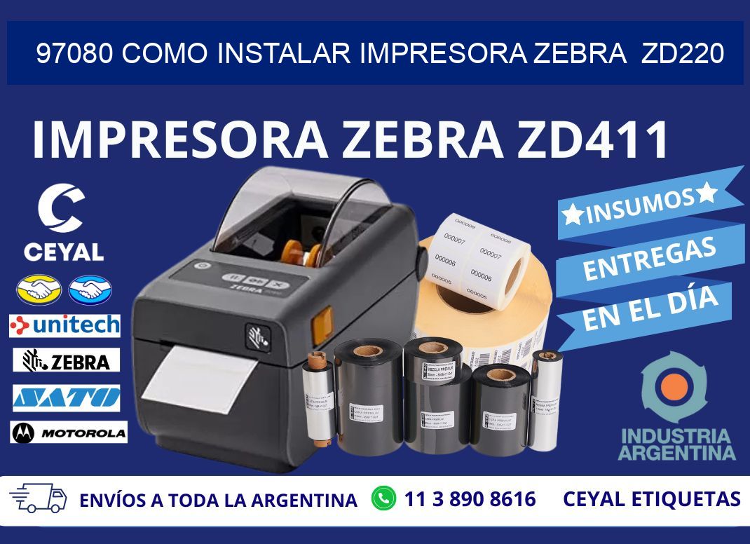 97080 Como instalar impresora Zebra  ZD220