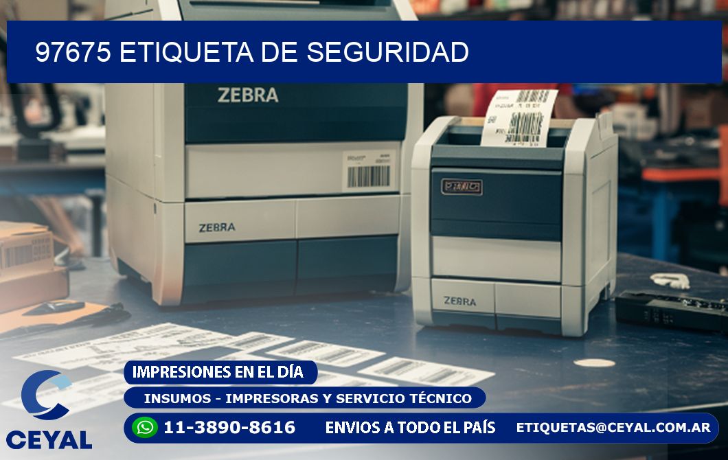 97675 Etiqueta de seguridad