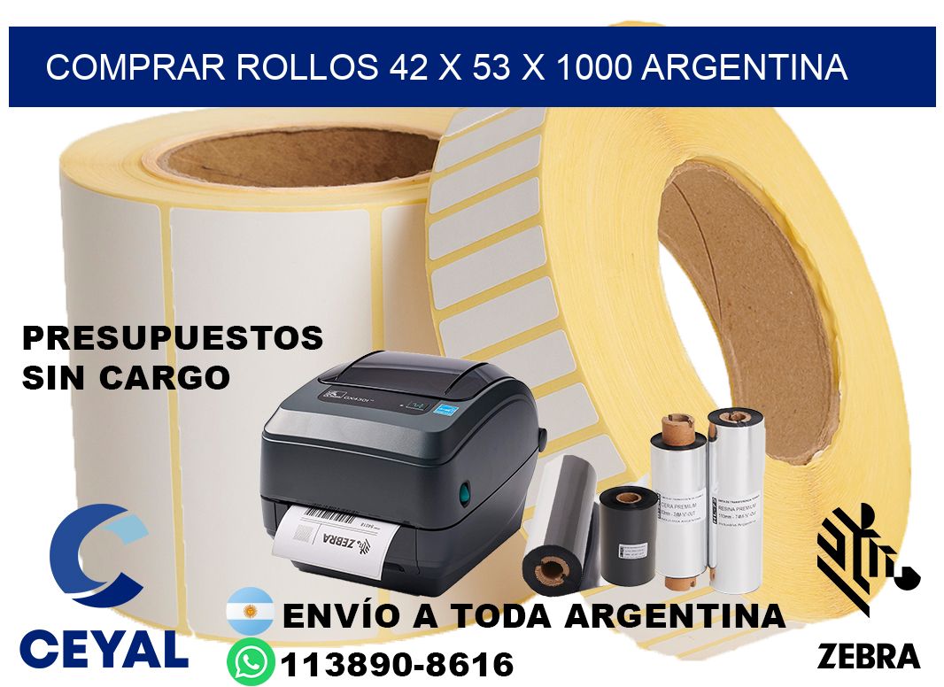 Comprar Rollos 42 x 53 x 1000 argentina