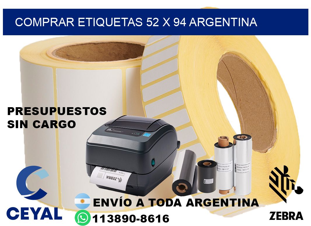 Comprar etiquetas 52 x 94 argentina